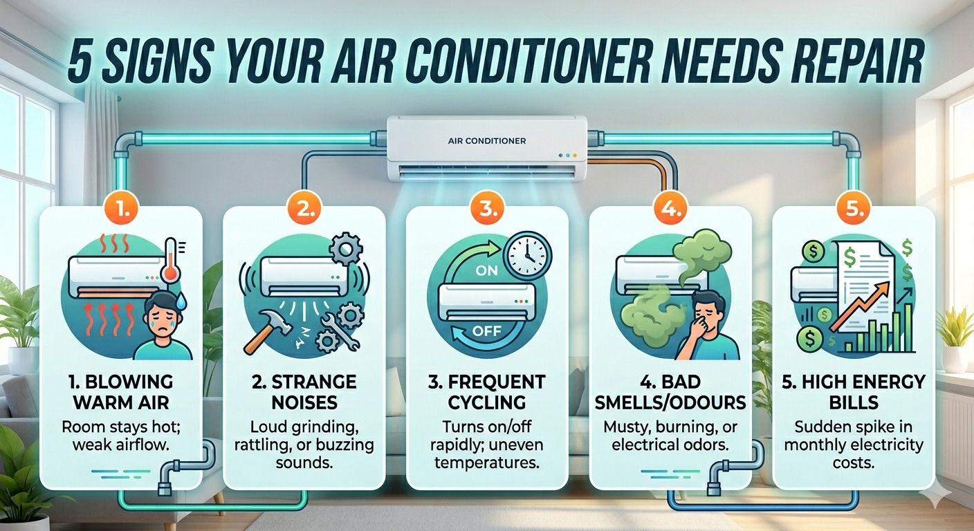 5 Signs Your Air Conditioner Needs Repair (Before It Breaks Down)