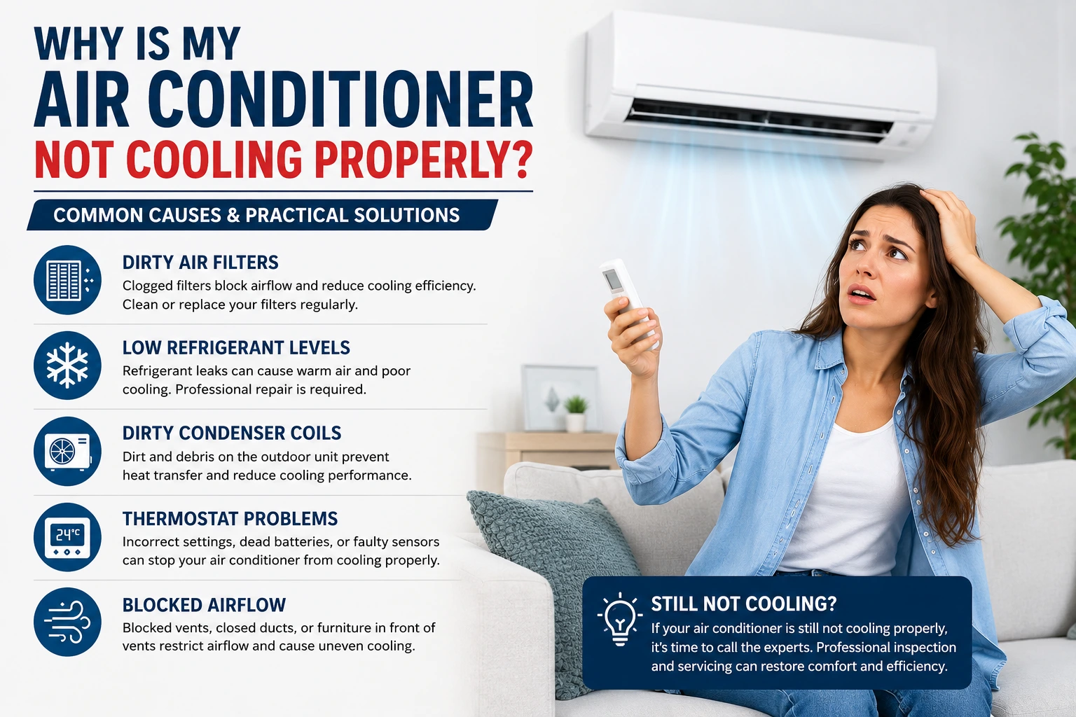 Why Is My Air Conditioner Not Cooling Properly? Common Causes and Practical Solutions